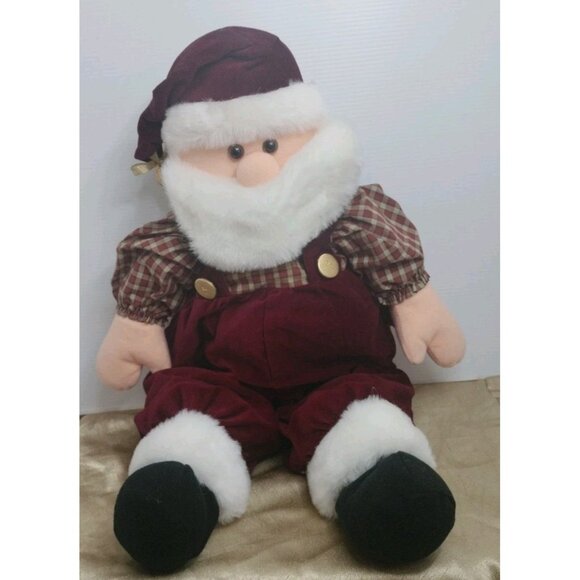 Pacifix International Santa Claus Christmas Holiday Red Suit Plush Toy 23" Excel - Picture 3 of 13